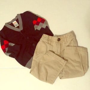 boys back to school outfit preppy 12-18 months EUC